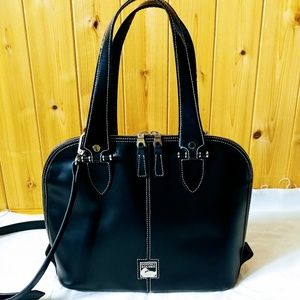 Dooney Bourke Domed Leather Satchel Crossbody Bag